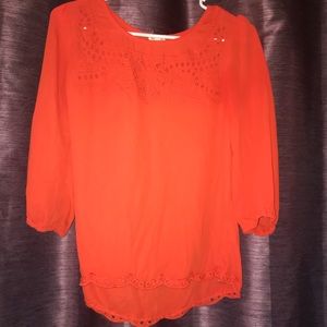 Orange cutout 3/4 top